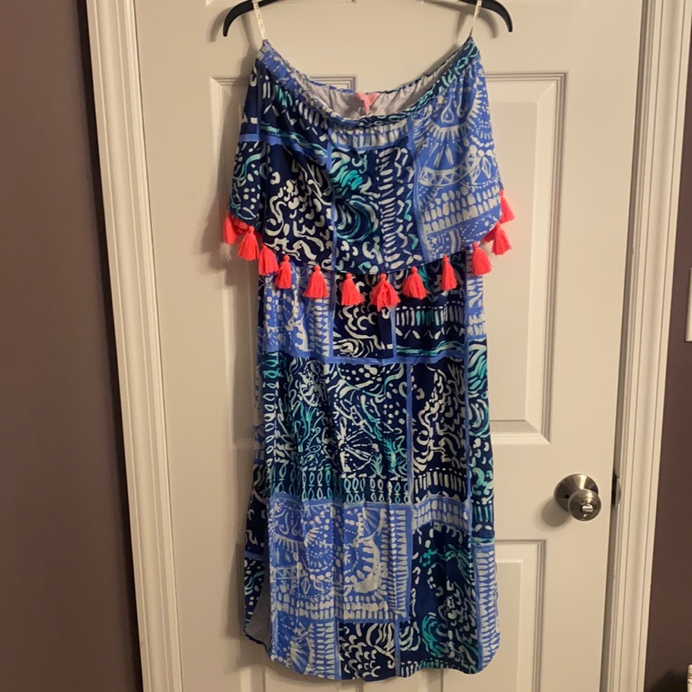 Lily Pulitzer strapless dress!